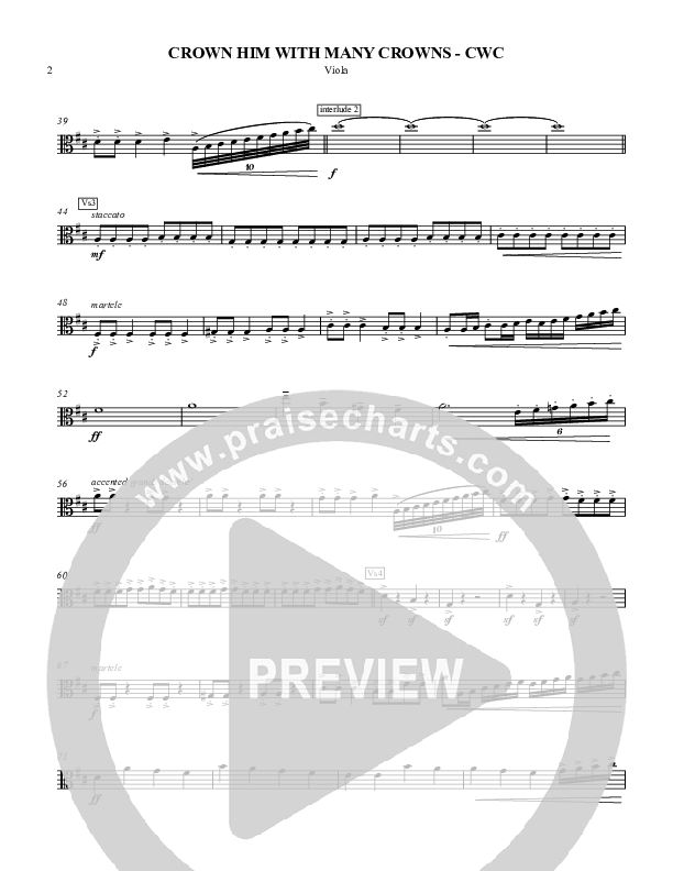 Crown Him With Many Crowns Viola (Chris Hansen)