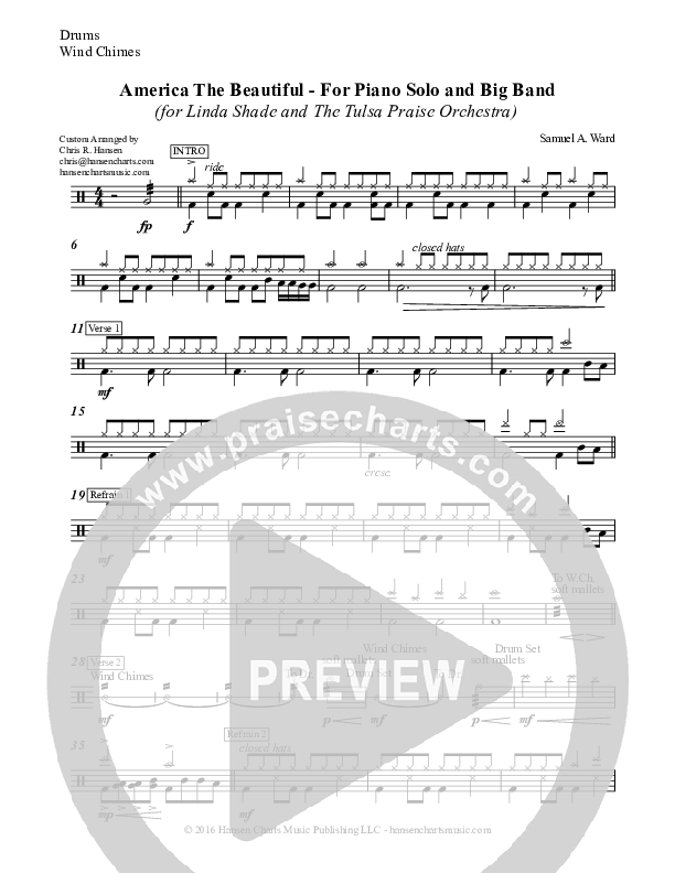 America The Beautiful Drum Set (Chris Hansen)