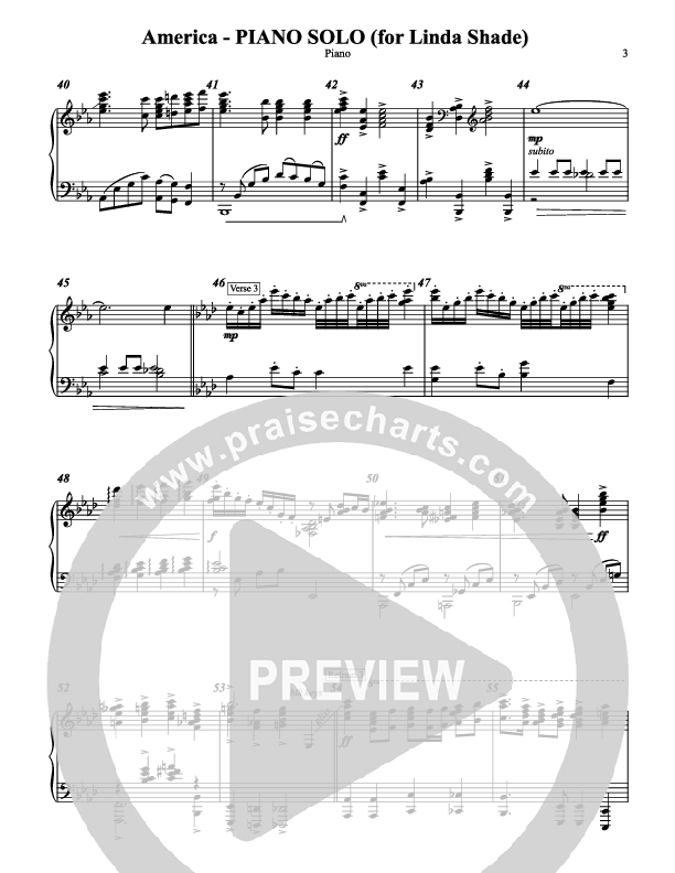 America The Beautiful Piano Sheet (Chris Hansen)