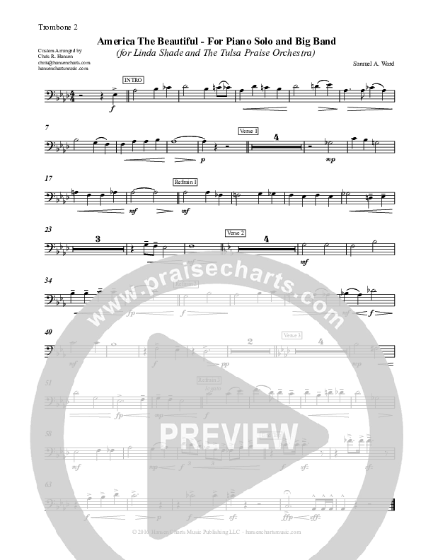 America The Beautiful Trombone 2 (Chris Hansen)