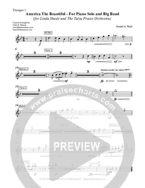 America The Beautiful Trumpet 1 (Chris Hansen)