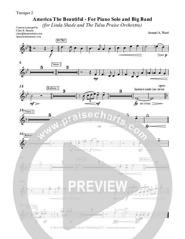 America The Beautiful Trumpet 2 (Chris Hansen)