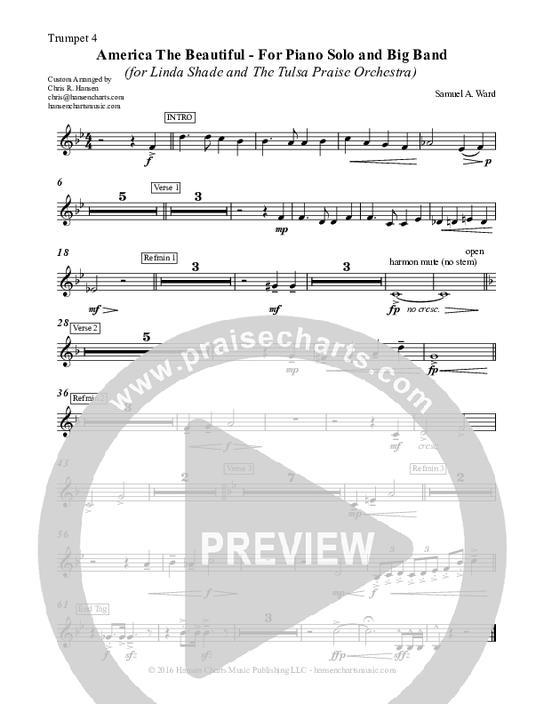 America The Beautiful Trumpet (Chris Hansen)