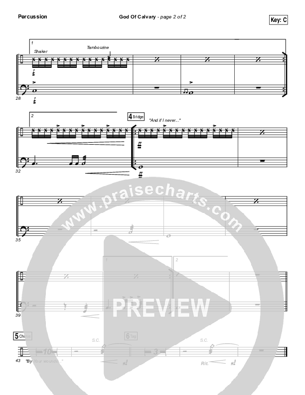 God Of Calvary Percussion (Passion / Chris Tomlin)