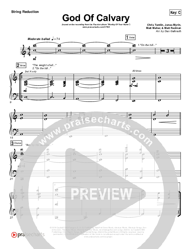 God Of Calvary Synth Strings (Passion / Chris Tomlin)