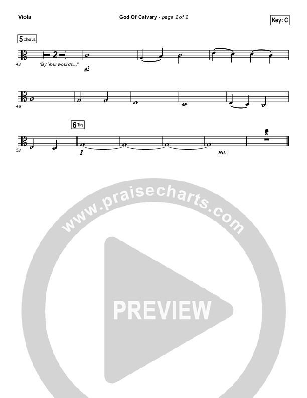 God Of Calvary Viola (Passion / Chris Tomlin)