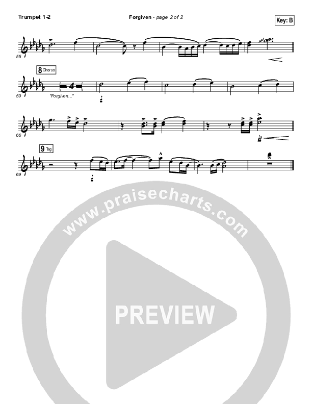 Forgiven Trumpet 1,2 (Passion / David Crowder)