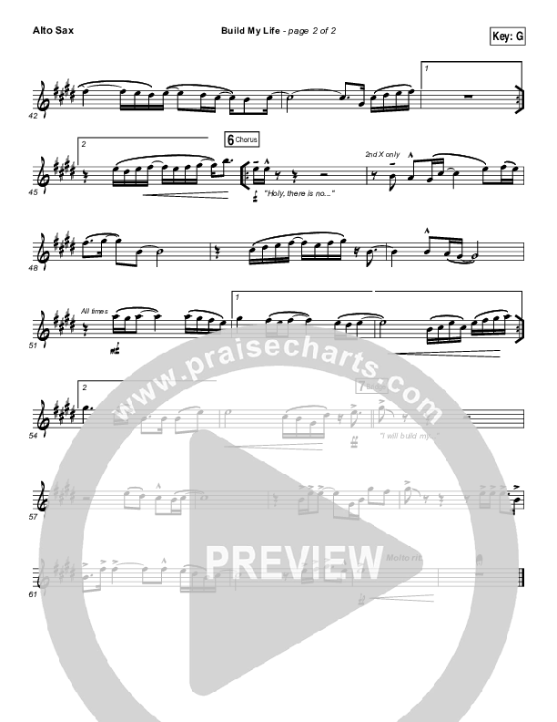 Build My Life Alto Sax (Passion / Brett Younker)