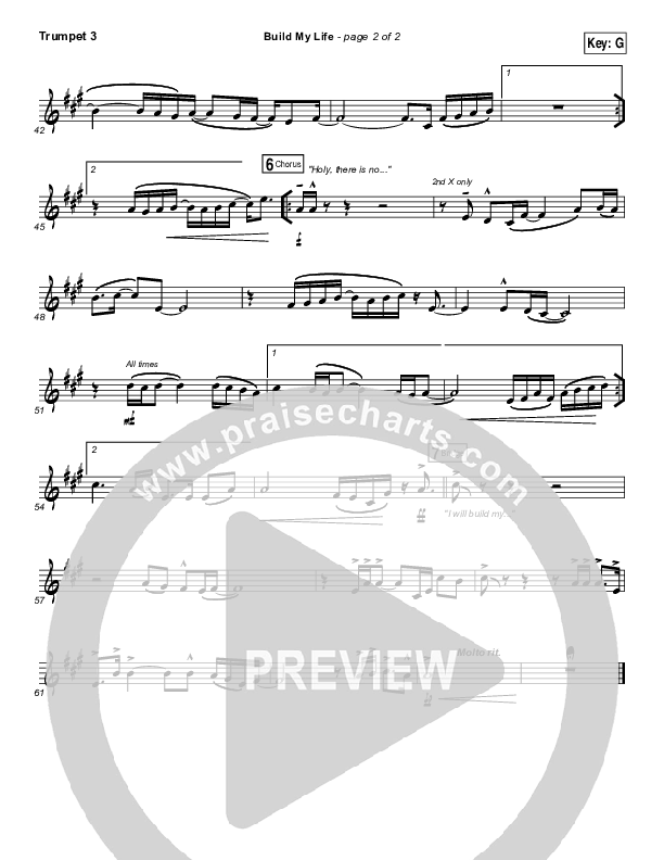 Build My Life Trumpet 3 (Passion / Brett Younker)