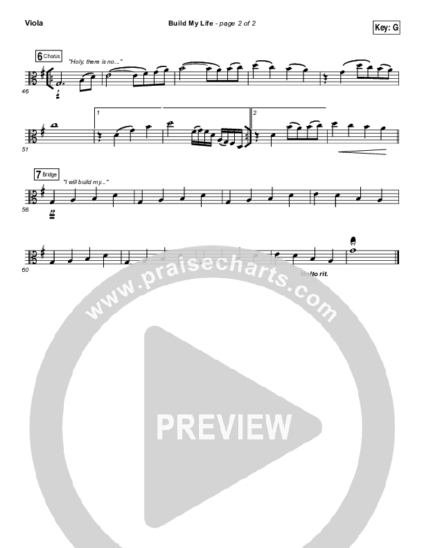 Build My Life Viola (Passion / Brett Younker)