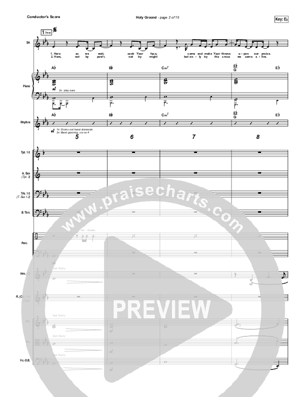 Holy Ground Conductor's Score (Passion / Melodie Malone)