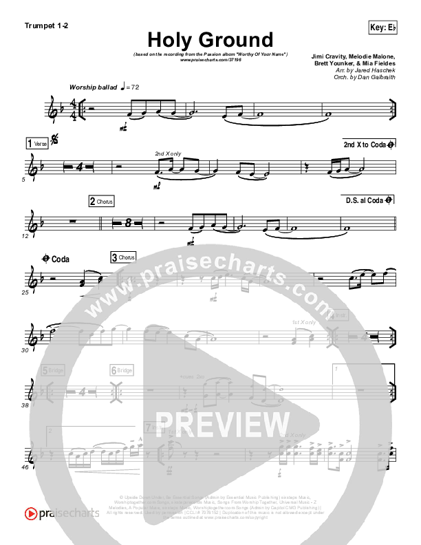 Holy Ground Brass Pack (Passion / Melodie Malone)