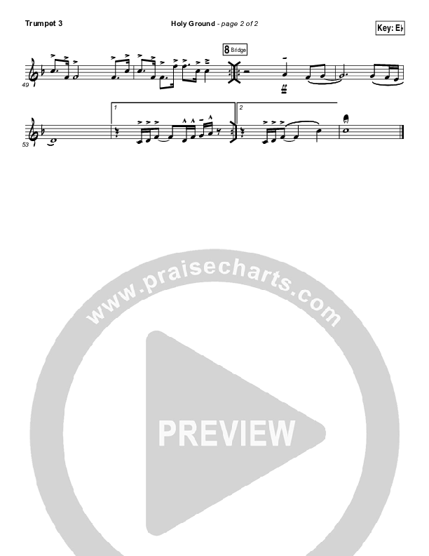 Holy Ground Trumpet 3 (Passion / Melodie Malone)