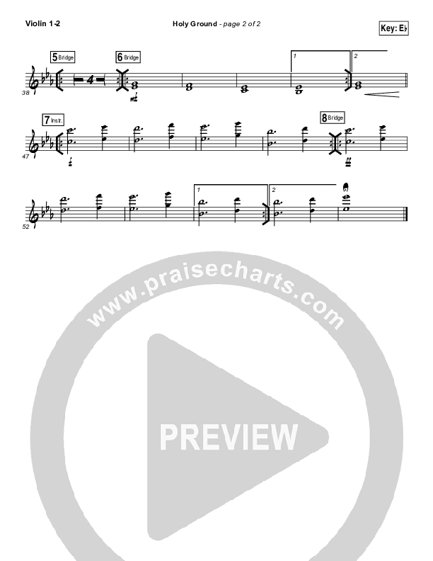 Holy Ground Violin 1/2 (Passion / Melodie Malone)