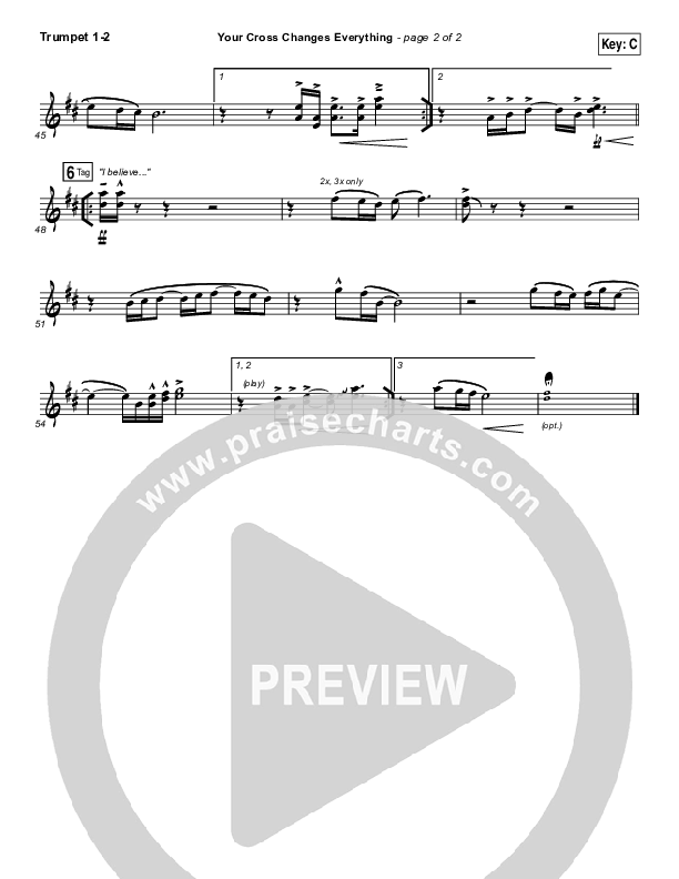 Your Cross Changes Everything Brass Pack (Passion / Matt Redman)