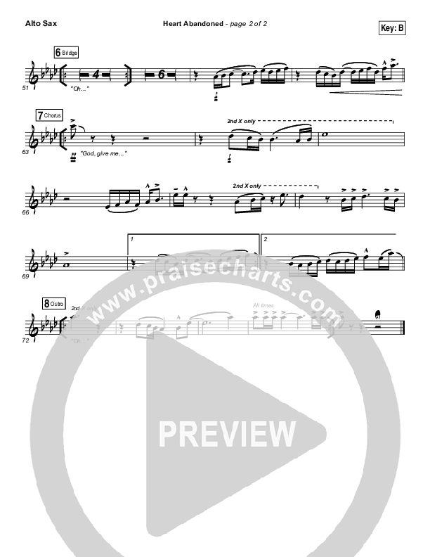 Heart Abandoned Alto Sax (Passion / Kristian Stanfill)