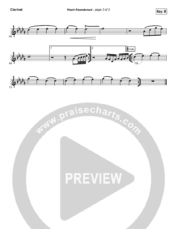 Heart Abandoned Clarinet (Passion / Kristian Stanfill)