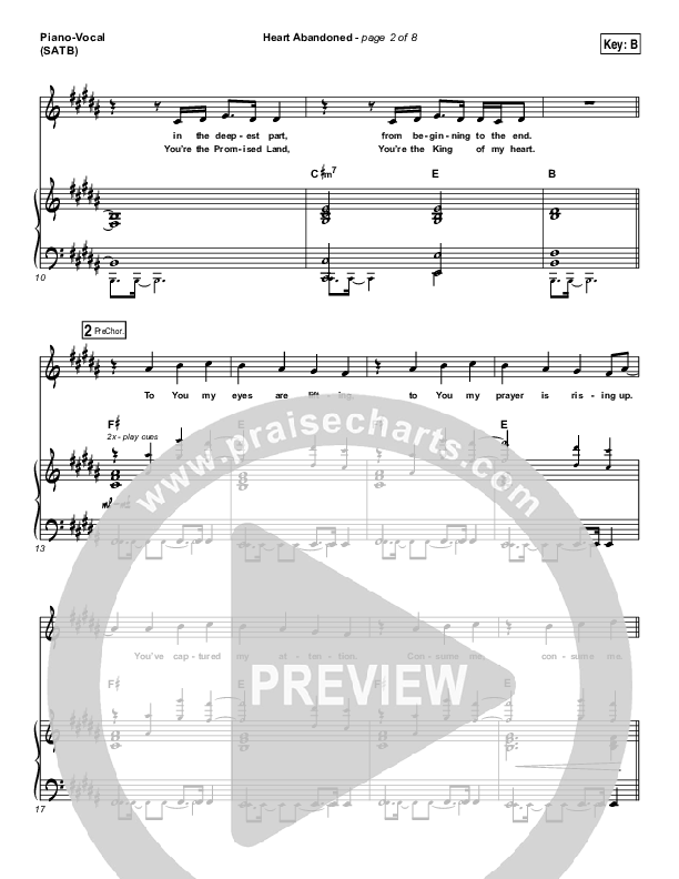 Heart Abandoned Piano/Vocal (SATB) (Passion / Kristian Stanfill)