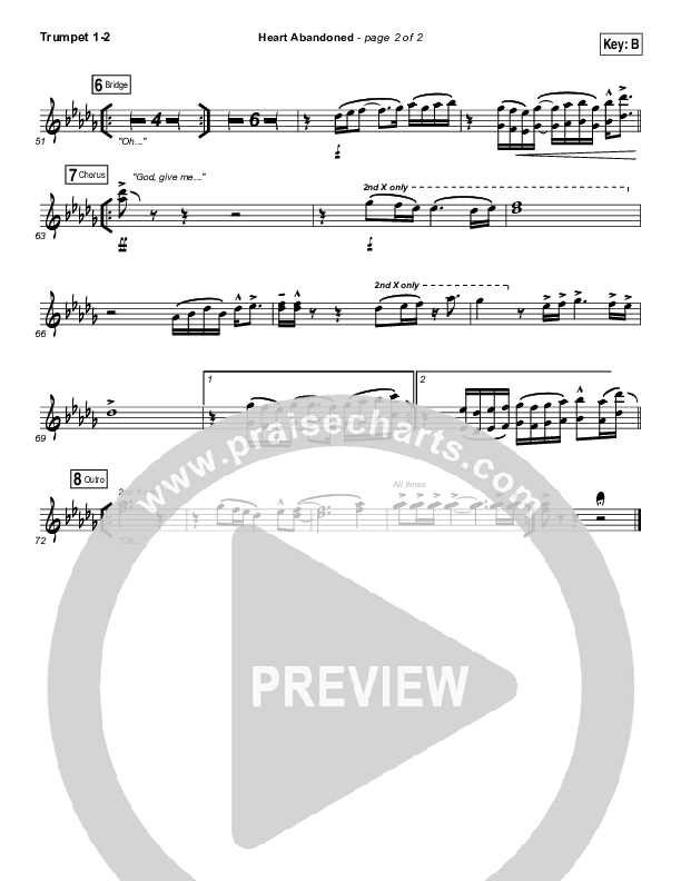 Heart Abandoned Trumpet 1,2 (Passion / Kristian Stanfill)