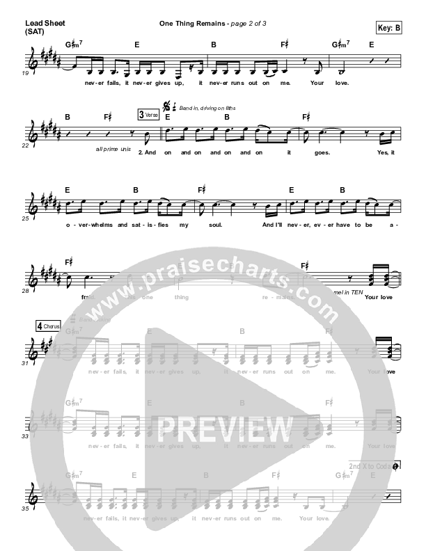 One Thing Remains (Radio) Lead (SAT) (Passion / Kristian Stanfill)