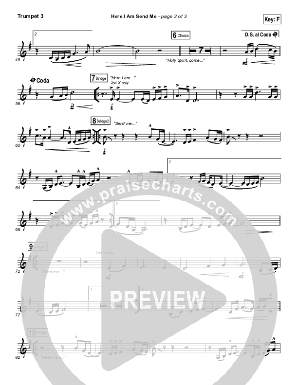 Here I Am Send Me Trumpet 3 (Darlene Zschech)