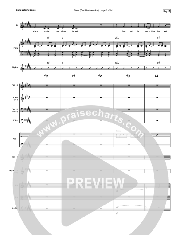 Stars Conductor's Score (Skillet)
