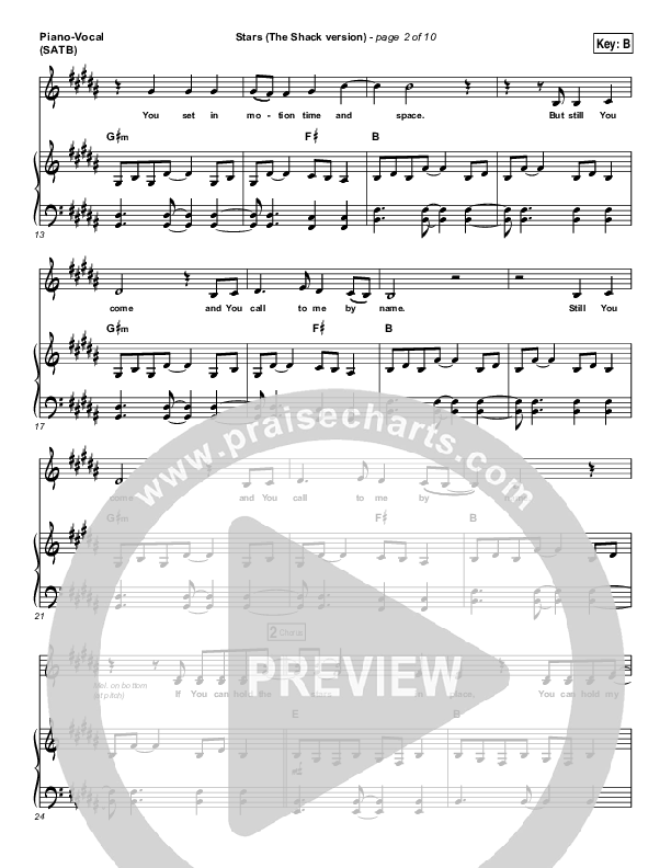 Stars Piano/Vocal (Print Only) (Skillet)