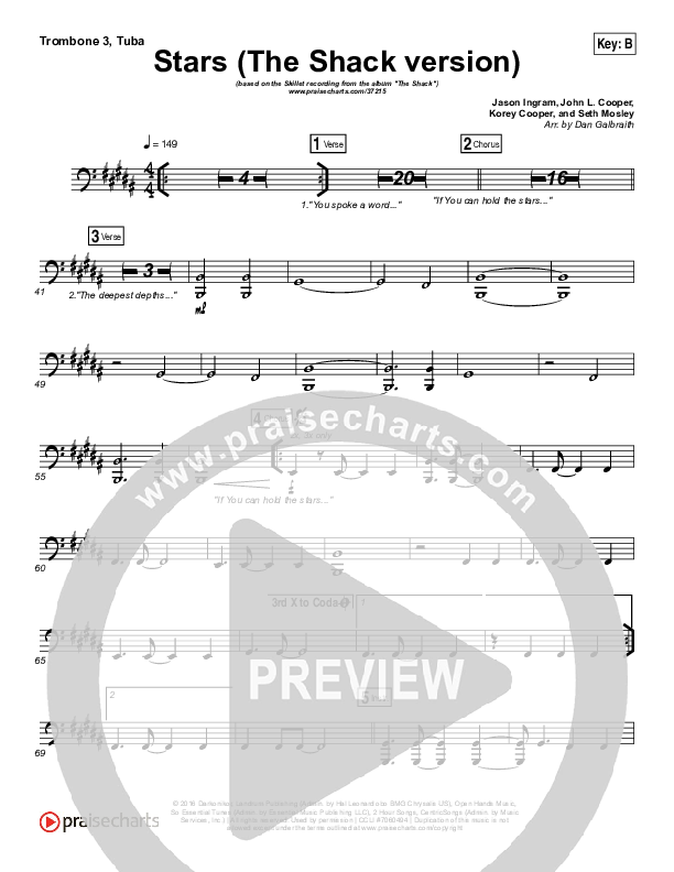 Stars Trombone 3/Tuba (Skillet)