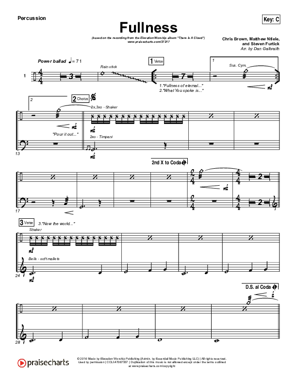 Fullness Percussion (Elevation Worship)