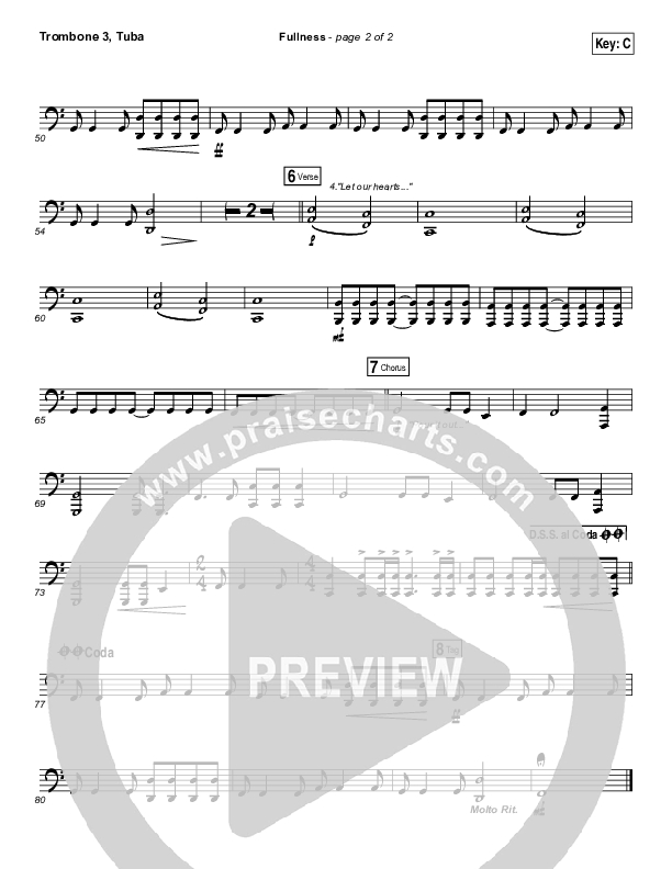 Fullness Trombone 3/Tuba (Elevation Worship)