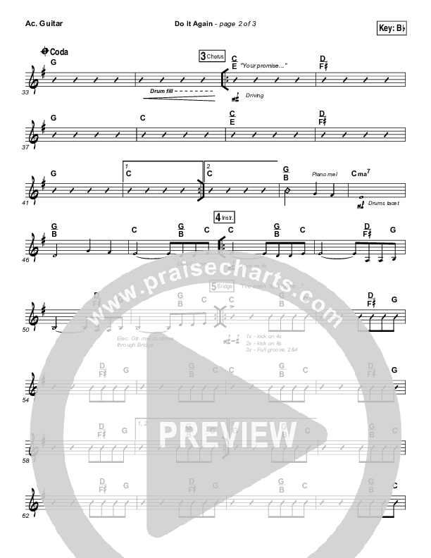 Do It Again Acoustic Guitar (Elevation Worship)