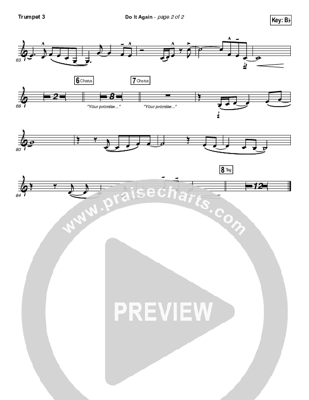 Do It Again Trumpet 3 (Elevation Worship)