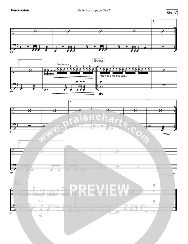 He Is Lord Percussion (Elevation Worship)