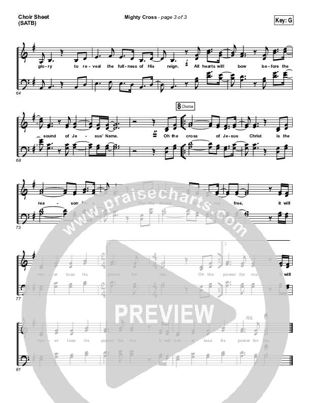 Mighty Cross Choir Vocals (SATB) (Elevation Worship)