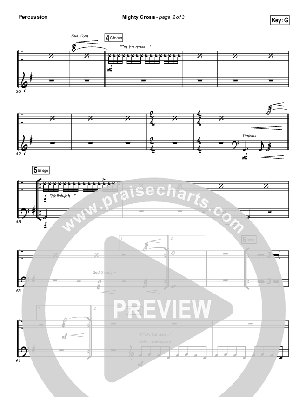 Mighty Cross Percussion (Elevation Worship)