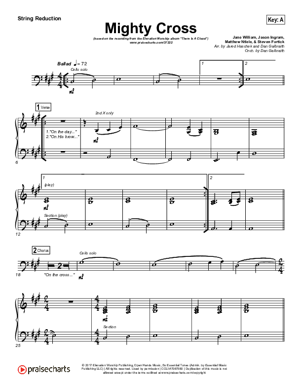 Mighty Cross String Reduction (Elevation Worship)