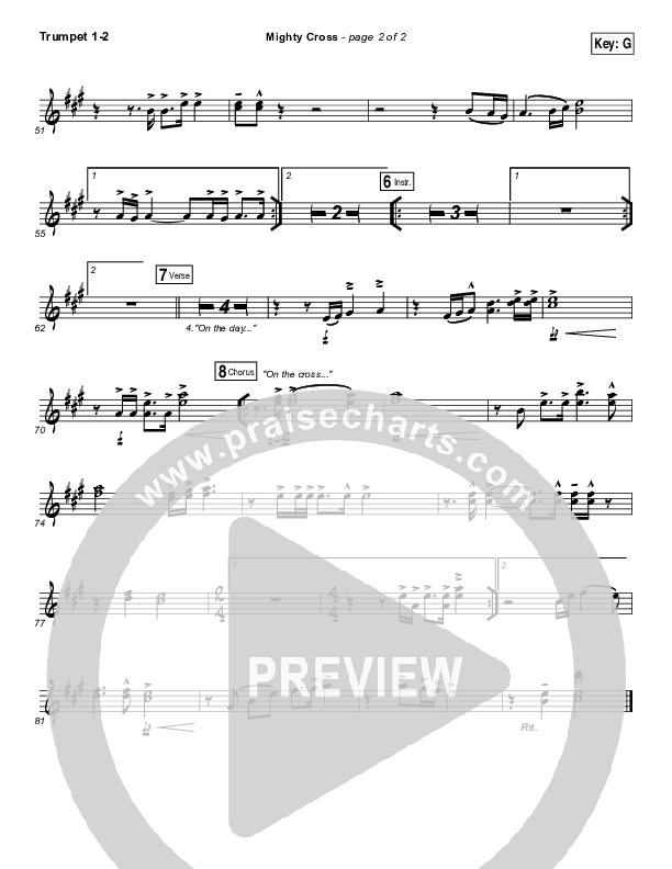 Mighty Cross Trumpet 1,2 (Elevation Worship)