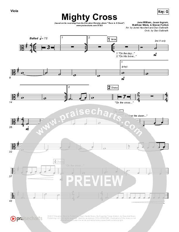 Mighty Cross Viola (Elevation Worship)