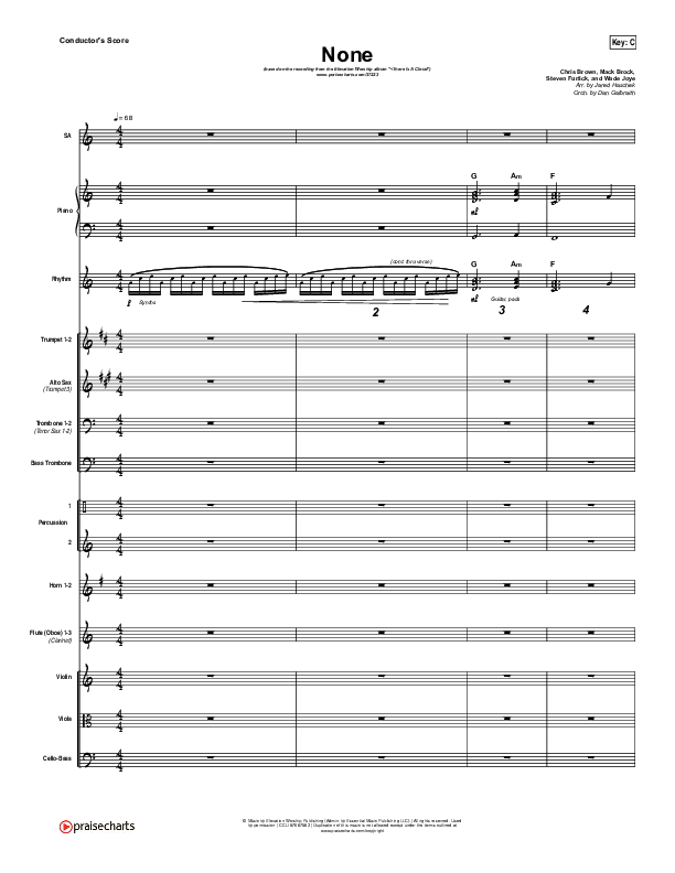 None Conductor's Score (Elevation Worship)