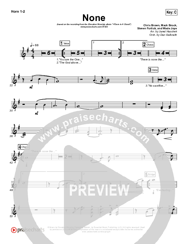 None French Horn 1/2 (Elevation Worship)