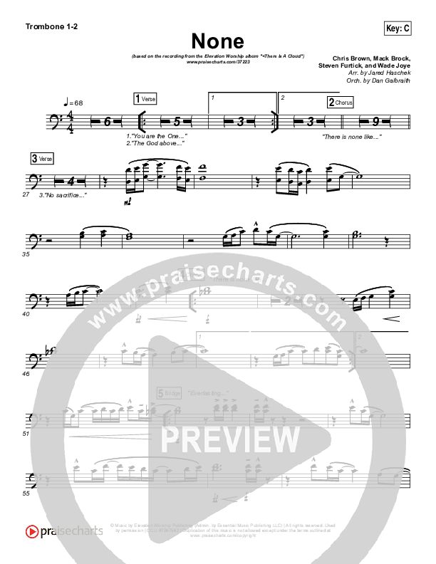 None Trombone 1/2 (Elevation Worship)