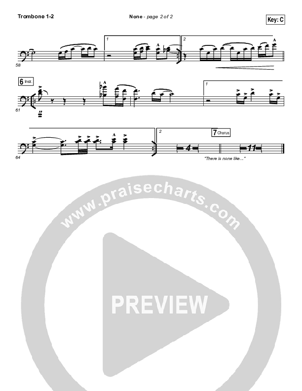 None Trombone 1/2 (Elevation Worship)