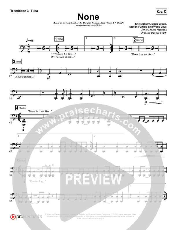 None Trombone 3/Tuba (Elevation Worship)
