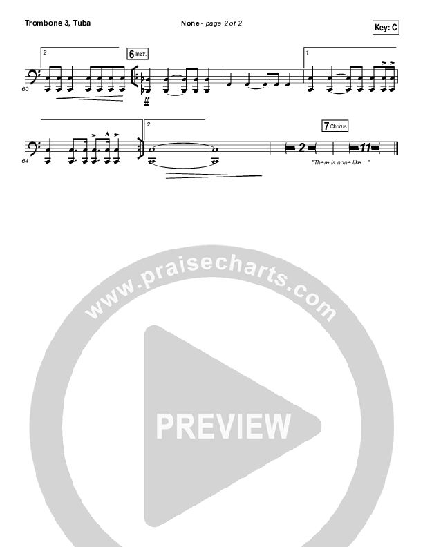 None Trombone 3/Tuba (Elevation Worship)