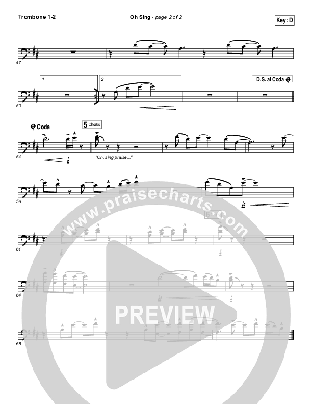Oh Sing Trombone 1/2 (Elevation Worship)