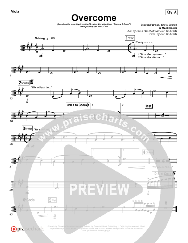 Overcome Viola (Elevation Worship)