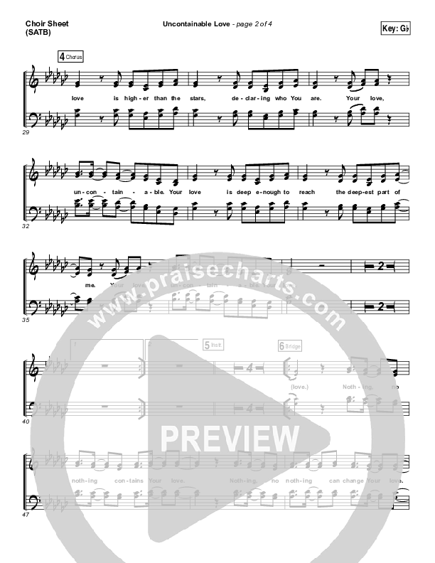 Uncontainable Love Choir Vocals (SATB) (Elevation Worship)