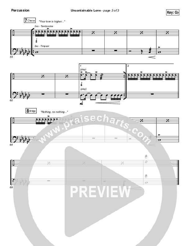 Uncontainable Love Percussion (Elevation Worship)