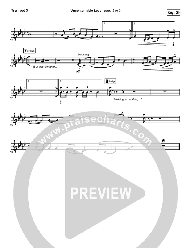 Uncontainable Love Trumpet 3 (Elevation Worship)