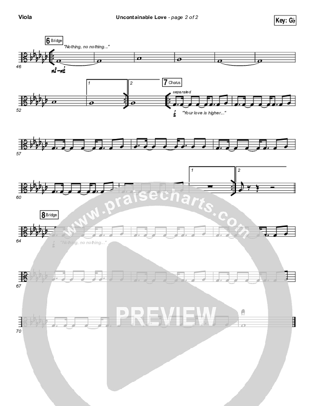 Uncontainable Love Viola (Elevation Worship)